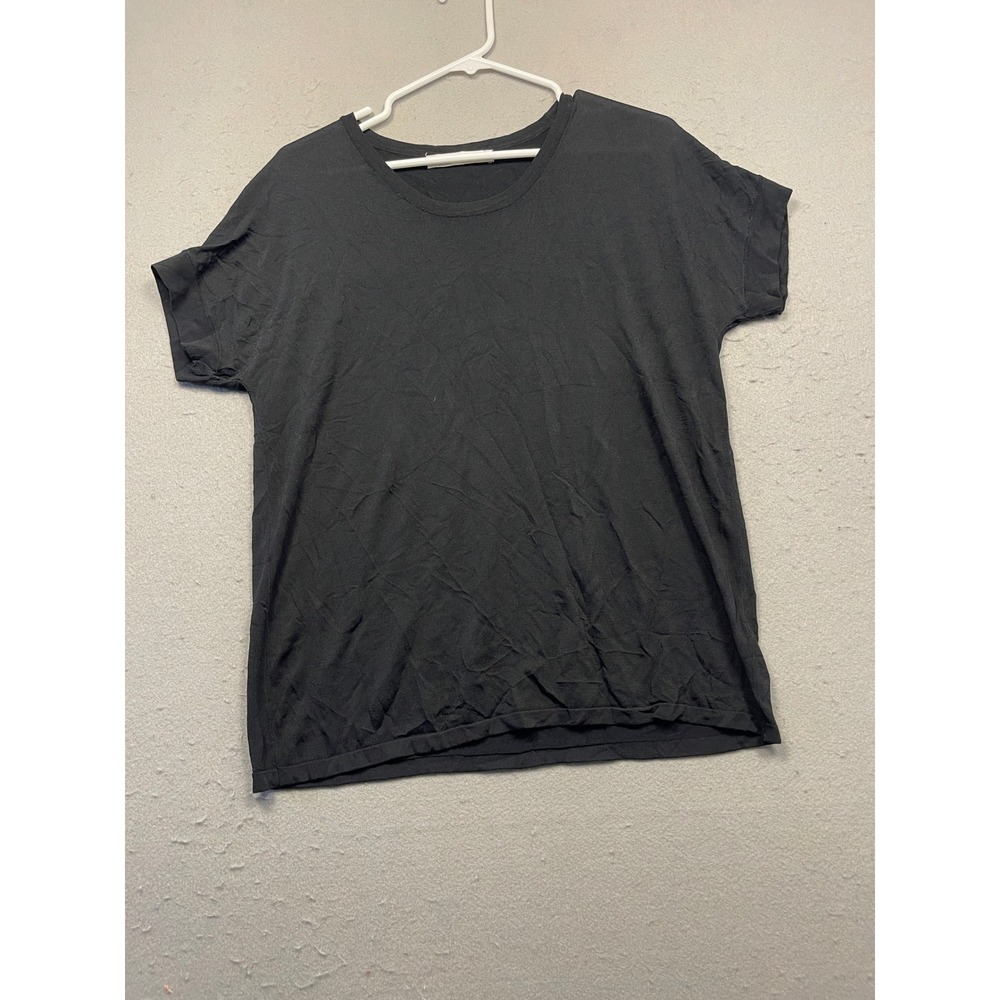 ZARA T-Shirt Knit Black XS Womens